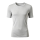 Women's Light Gray Slim Fit Basic Short Sleeve T-Shirt